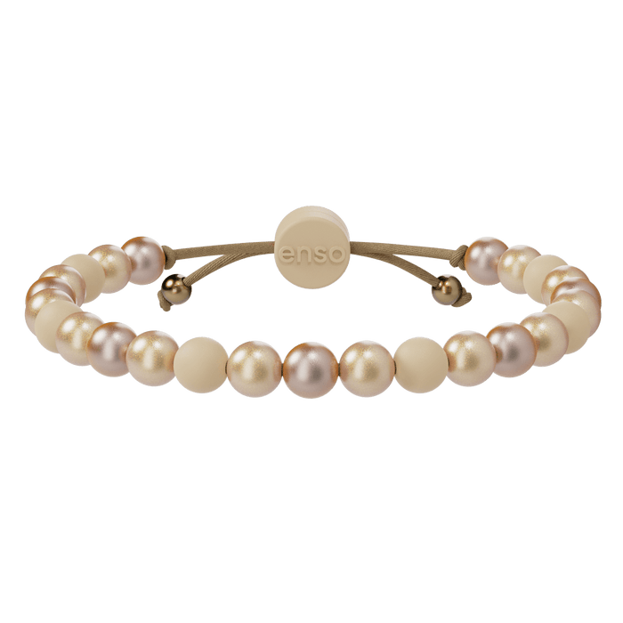6mm Beaded Bracelet - Golden Trio