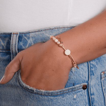 6mm Beaded Bracelet - Golden Trio