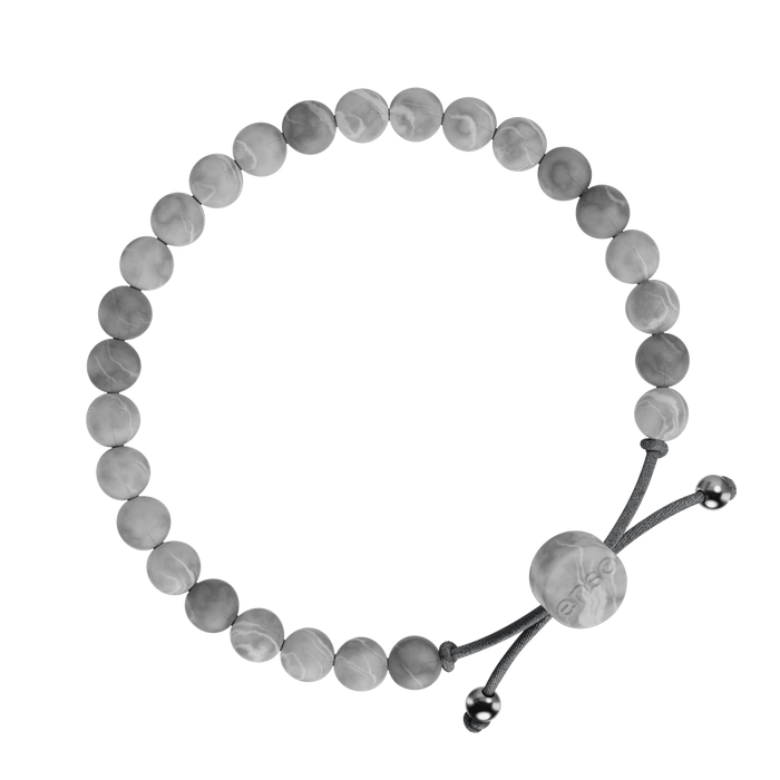 6mm Beaded Bracelet - Marble