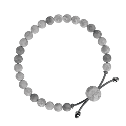 6mm Beaded Bracelet - Marble
