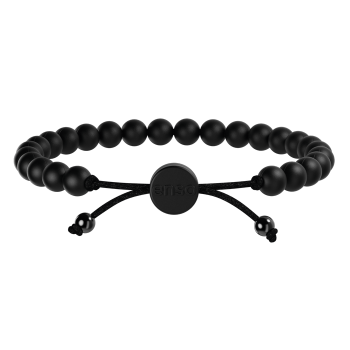 6mm Beaded Bracelet - Obsidian