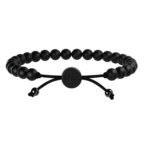 6mm Beaded Bracelet - Obsidian