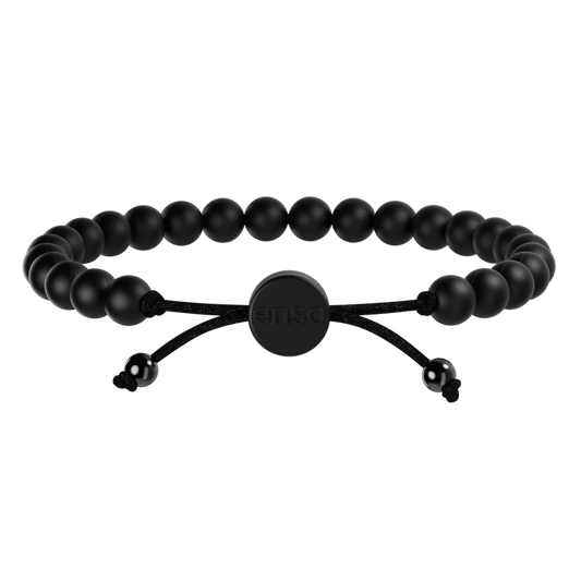 6mm Beaded Bracelet - Obsidian