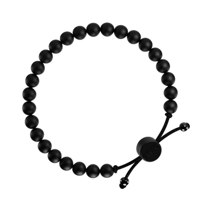 6mm Beaded Bracelet - Obsidian