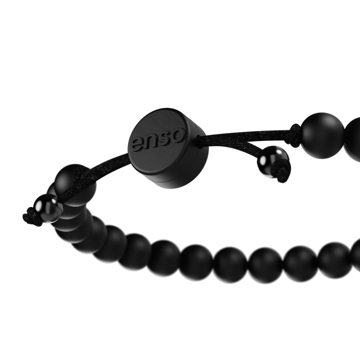 6mm Beaded Bracelet - Obsidian