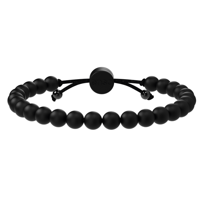 6mm Beaded Bracelet - Obsidian