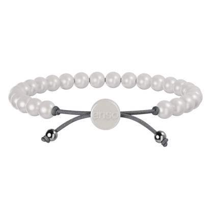 6mm Beaded Bracelet - Pearl
