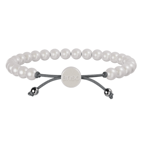 6mm Beaded Bracelet - Pearl