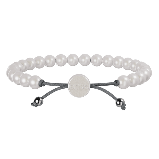 6mm Beaded Bracelet - Pearl