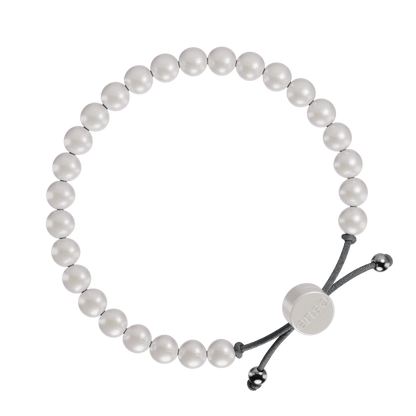 6mm Beaded Bracelet - Pearl