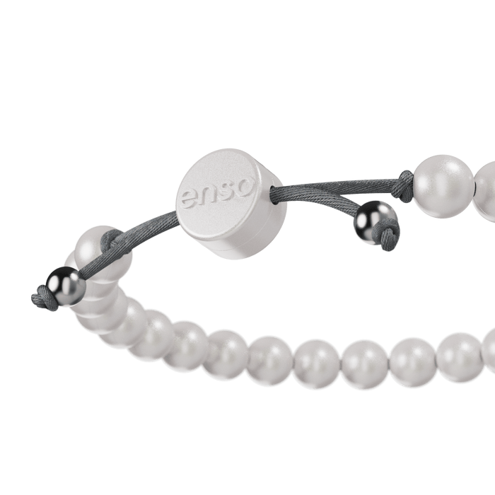 6mm Beaded Bracelet - Pearl