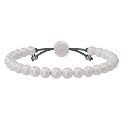 6mm Beaded Bracelet - Pearl