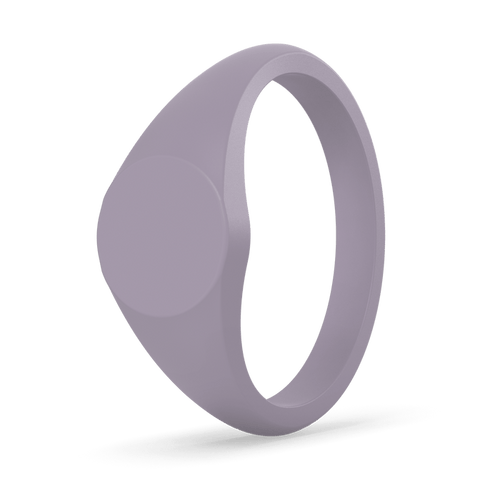 Small Signet Silicone Ring - Midnight Lavender