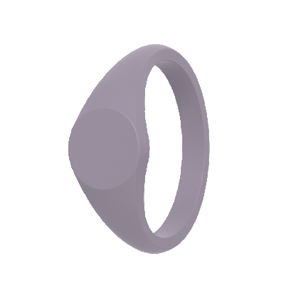 Small Signet Silicone Ring - Midnight Lavender