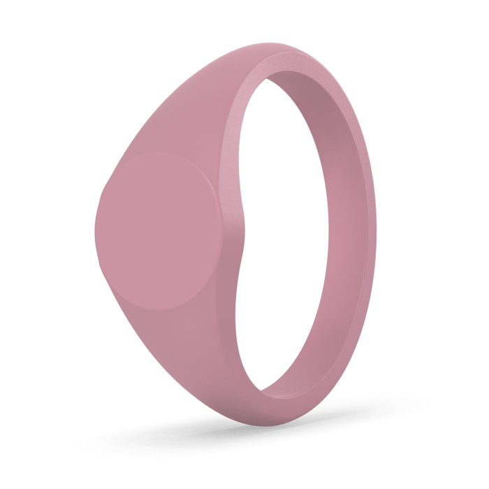 Small Signet Silicone Ring - Peony