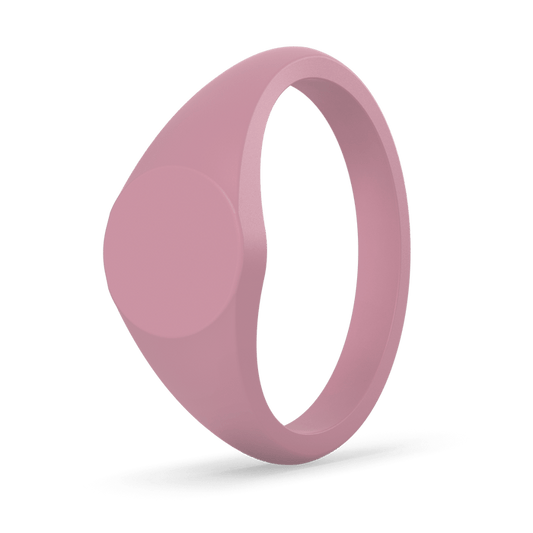 Small Signet Silicone Ring - Peony
