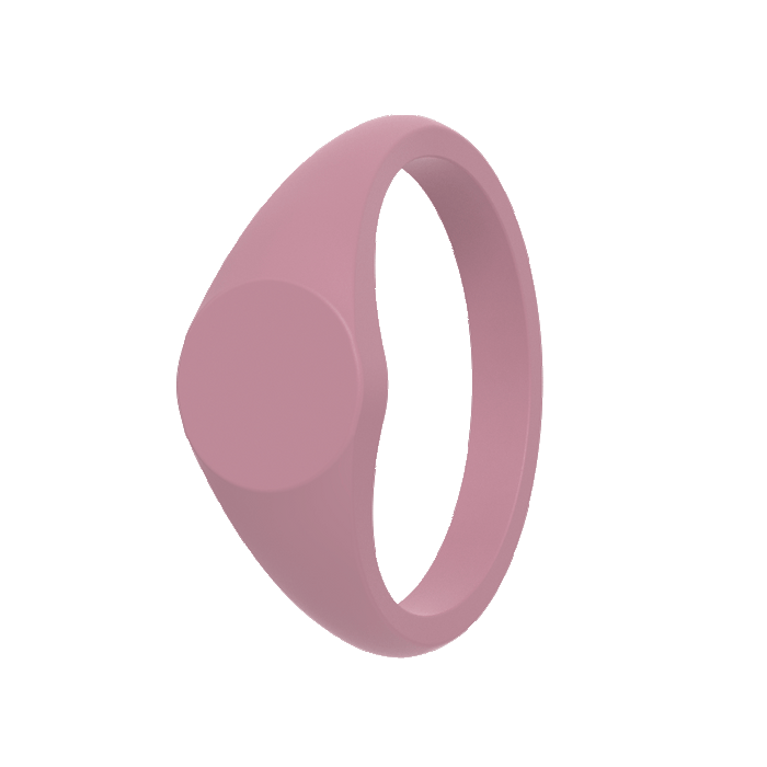 Small Signet Silicone Ring - Peony
