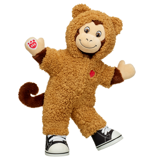 Smiley Monkey Stuffed Animal with Teddy Bear Onesie Gift Set - Build-A-Bear Workshop Australia