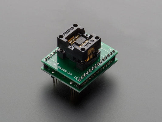 SMT Test Socket - TSSOP-28 Breakout [Discontinued] by The Pi Hut - The Pi Hut