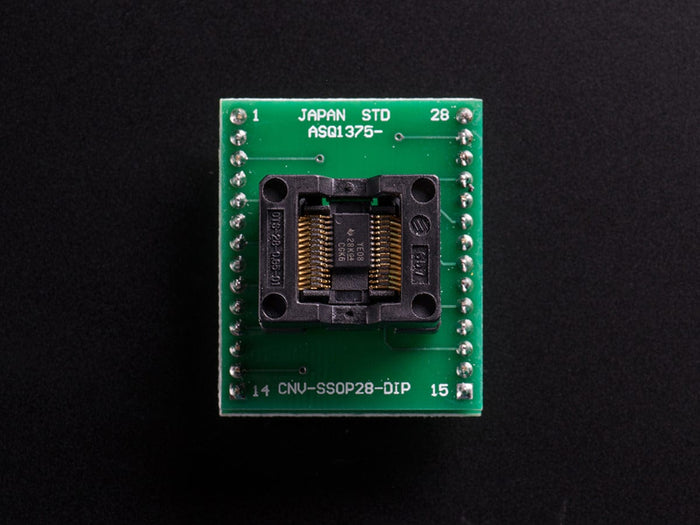 SMT Test Socket - TSSOP-28 Breakout [Discontinued] by The Pi Hut - The Pi Hut