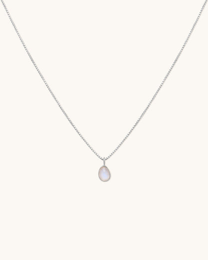 Sofia Slice Moonstone Necklace
