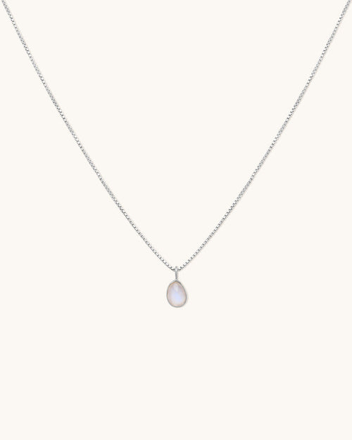 Sofia Slice Moonstone Necklace