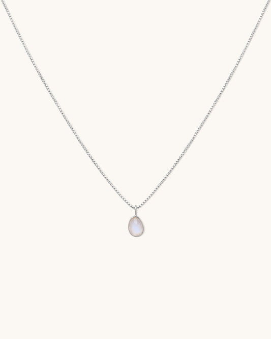 Sofia Slice Moonstone Necklace