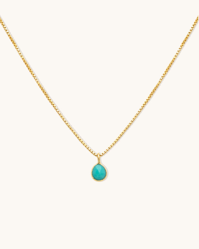 Sofia Slice Turquoise Necklace