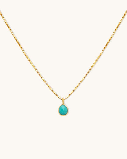 Sofia Slice Turquoise Necklace