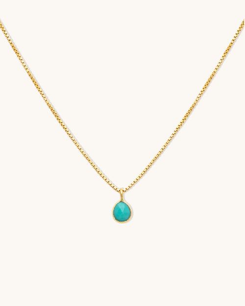 Sofia Slice Turquoise Necklace
