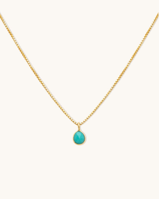 Sofia Slice Turquoise Necklace