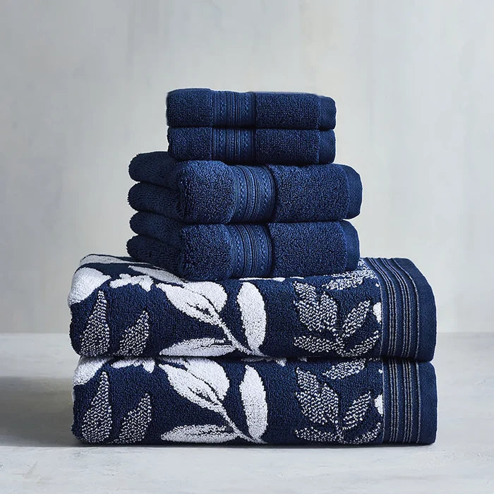 Soft Floral 6 Piece Towel Set - Eco Trade Company