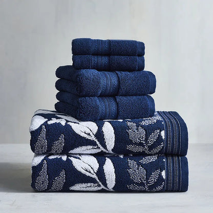 Soft Floral 6 Piece Towel Set - Eco Trade Company