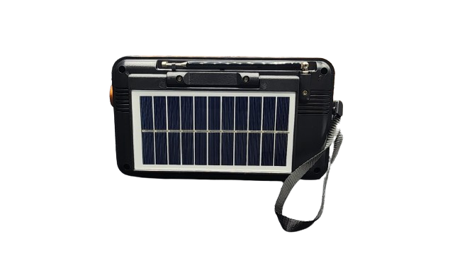 Solar Powered Retro Radio With Bluetooth Speaker