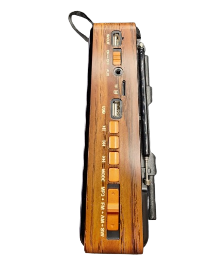 Solar Powered Retro Radio With Bluetooth Speaker