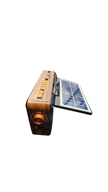 Solar Powered Retro Radio With Bluetooth Speaker