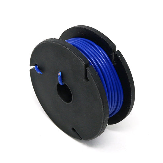 Solid-Core Wire Spool - 7.5m 22AWG - Blue by The Pi Hut - The Pi Hut
