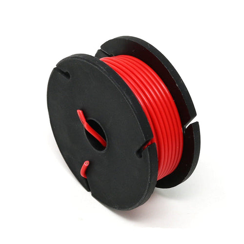 Solid-Core Wire Spool - 7.5m 22AWG - Red by The Pi Hut - The Pi Hut