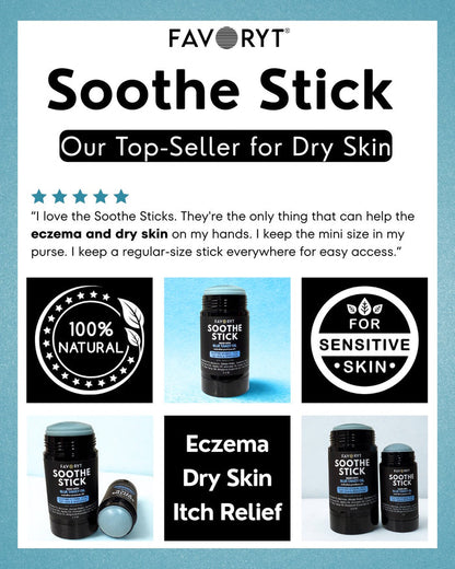Soothe Stick Skin Balm Stick for Eczema and Dry, Cracked Skin, Soothing effect for itch and irritation