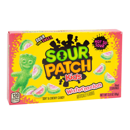 Sour Patch Green Rind Watermelon Theater Box Candy - 12 Count