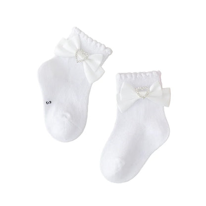 SPARKLING HEART Bowtie Socks