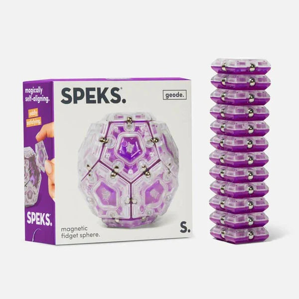 Speks Geode Magnetic Fidget Set (14+) - Purple Quartz