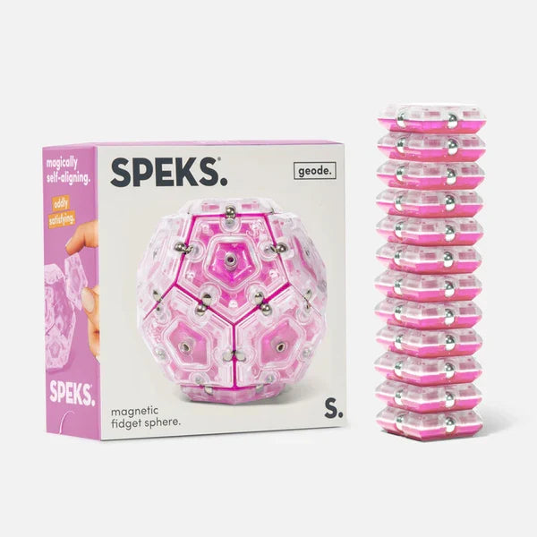 Speks Geode Magnetic Fidget Set (14+) - Rose Quartz