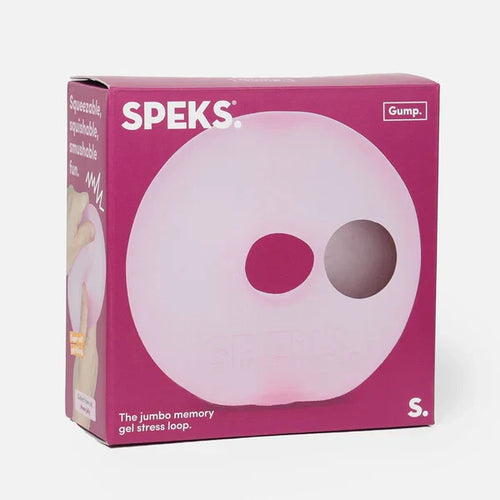 Speks Jumbo Gump Loop Squish Ball Fidget Toy - Moon Jelly 4 Inch