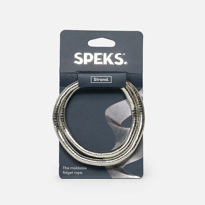 Speks Strand Moldable Fidget Rope - Silver