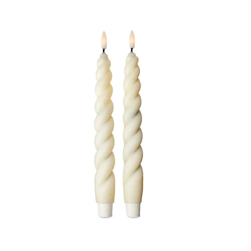 Spiral LED Tapers Set Of 2