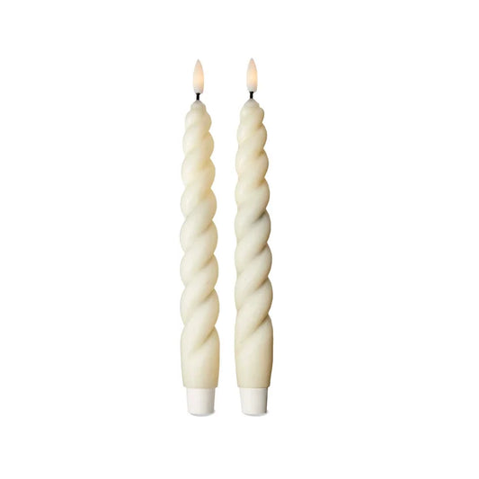Spiral LED Tapers Set Of 2
