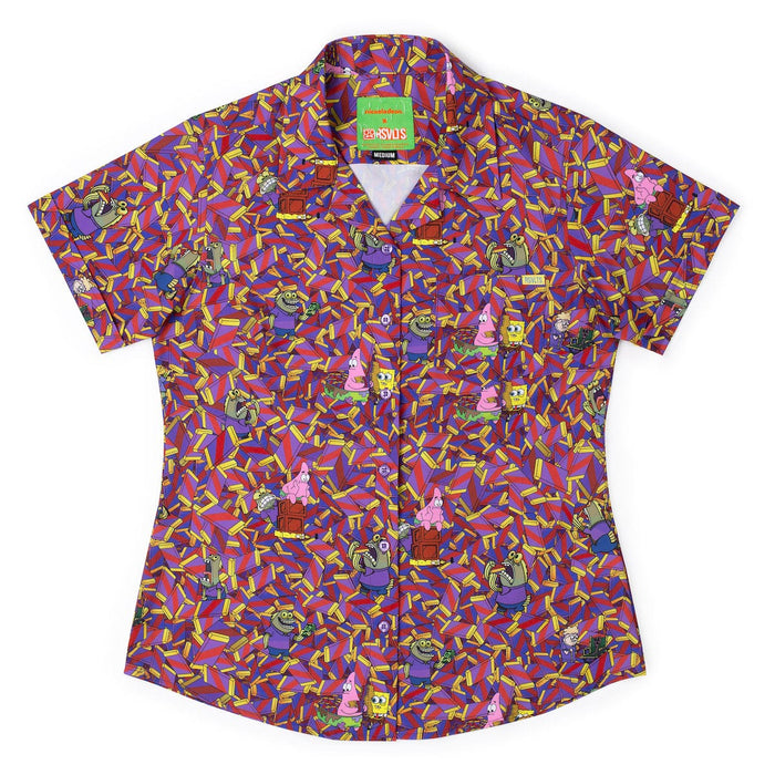 RSVLTS XS Nickelodeon Women's Short Sleeve Shirt Spongebob "CHOOOOOCOLATE!!!" – Women's KUNUFLEX Short Sleeve Shirt Spongebob "CHOOOOOCOLATE!!!" – Women's KUNUFLEX Short Sleeve Shirt