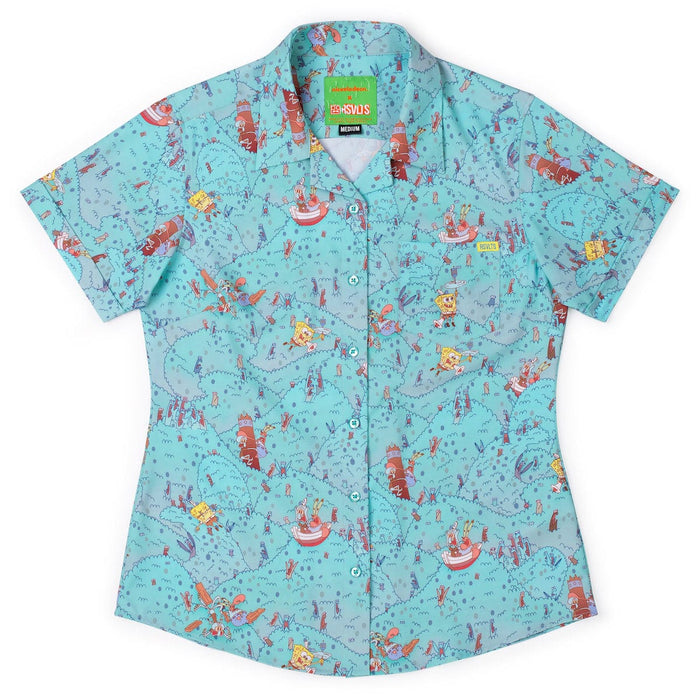 RSVLTS XS Nickelodeon Women's Short Sleeve Shirt Spongebob "Meep Meep Meep" – Women's KUNUFLEX Short Sleeve Shirt Spongebob "Meep Meep Meep" – Women's KUNUFLEX Short Sleeve Shirt