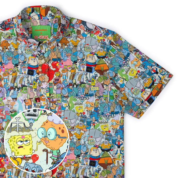 RSVLTS Nickelodeon Short Sleeve Shirt SpongeBob "Welcome to Bikini Bottom" – KUNUFLEX Short Sleeve Shirt SpongeBob "Welcome to Bikini Bottom" – KUNUFLEX Short Sleeve Shirt